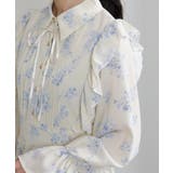 フリルデザイン リボン付き ティアード切替ロングワンピース | Pumpkin  Port | 詳細画像20 