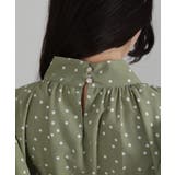 ドット柄 リボンタイ 2枚フリル 長袖ブラウス | Pumpkin  Port | 詳細画像29 