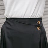 無地ツイル ラップ風ロングスカート | Pumpkin  Port | 詳細画像10 