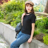 リブ チョーカー風 半袖Tシャツ | Pumpkin Port | 詳細画像6