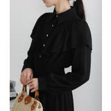 ボリュームフリル ゴールドボタン ハイウエスト ワンピース | Pumpkin  Port | 詳細画像10 