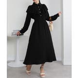 ボリュームフリル ゴールドボタン ハイウエスト ワンピース | Pumpkin  Port | 詳細画像13 