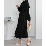 ボリュームフリル ゴールドボタン ハイウエスト ワンピース | Pumpkin  Port | 詳細画像16 