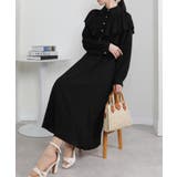 ボリュームフリル ゴールドボタン ハイウエスト ワンピース | Pumpkin  Port | 詳細画像18 