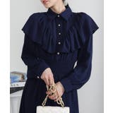 ボリュームフリル ゴールドボタン ハイウエスト ワンピース | Pumpkin  Port | 詳細画像20 