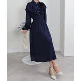 ボリュームフリル ゴールドボタン ハイウエスト ワンピース | Pumpkin  Port | 詳細画像26 