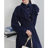 ボリュームフリル ゴールドボタン ハイウエスト ワンピース | Pumpkin  Port | 詳細画像27 