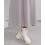 ボリュームフリル ゴールドボタン ハイウエスト ワンピース | Pumpkin  Port | 詳細画像32 