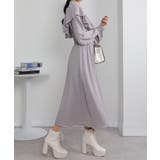 ボリュームフリル ゴールドボタン ハイウエスト ワンピース | Pumpkin  Port | 詳細画像6 