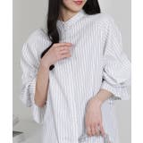 ビッグサイズ ロング丈 袖シャーリング シャツブラウス | Pumpkin  Port | 詳細画像25 