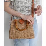 ブラウン | バンブーハンドル 2WAYカゴBAG | Pumpkin Port