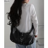 ブラック | 星スタッズポイント ハーフムーン ショルダーバッグ | Pumpkin  Port