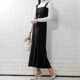 ブラック | フロントZIP マーメイドワンピース | Pumpkin  Port