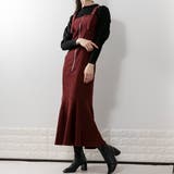 ボルドー | フロントZIP マーメイドワンピース | Pumpkin  Port