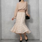 ベージュ | ウエスト切替 マーメードワンピース | Pumpkin  Port