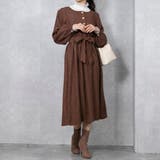 アソートレトロボタン ウエストリボン ワンピース | Pumpkin  Port | 詳細画像4