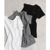 Vネック レース付き ワンコプレート ポイント 半袖Tシャツ | Pumpkin  Port | 詳細画像24 