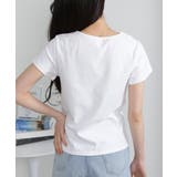 Vネック レース付き ワンコプレート ポイント 半袖Tシャツ | Pumpkin  Port | 詳細画像8 