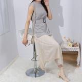 チュールプリーツスカート ドッキングワンピース | Pumpkin  Port | 詳細画像11