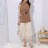 チュールプリーツスカート ドッキングワンピース | Pumpkin  Port | 詳細画像21