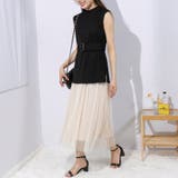 チュールプリーツスカート ドッキングワンピース | Pumpkin  Port | 詳細画像37