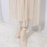 チュールプリーツスカート ドッキングワンピース | Pumpkin  Port | 詳細画像46