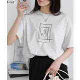 グレー | アートプリント BIGサイズ Tシャツ | Pumpkin Port