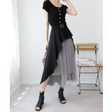 チュール使い アシンメトリー スカート | Pumpkin  Port | 詳細画像34 