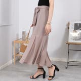 リボンベルト付き シアー マーメイドスカート | Pumpkin Port | 詳細画像5