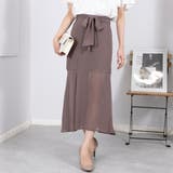 リボンベルト付き シアー マーメイドスカート | Pumpkin Port | 詳細画像7