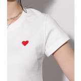 ハート刺繍半袖Tシャツ | Pumpkin  Port | 詳細画像24 