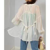 2WAY ボリューム袖 シアーロングシャツ | Pumpkin Port | 詳細画像10