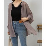 2WAY ボリューム袖 シアーロングシャツ | Pumpkin Port | 詳細画像15