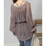 2WAY ボリューム袖 シアーロングシャツ | Pumpkin Port | 詳細画像19