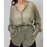 2WAY ボリューム袖 シアーロングシャツ | Pumpkin Port | 詳細画像22