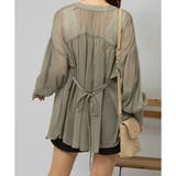 2WAY ボリューム袖 シアーロングシャツ | Pumpkin Port | 詳細画像29