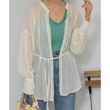 2WAY ボリューム袖 シアーロングシャツ | Pumpkin Port | 詳細画像3