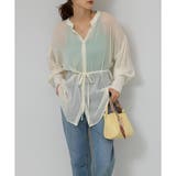 2WAY ボリューム袖 シアーロングシャツ | Pumpkin Port | 詳細画像4