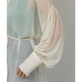 2WAY ボリューム袖 シアーロングシャツ | Pumpkin Port | 詳細画像43