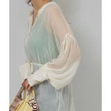 2WAY ボリューム袖 シアーロングシャツ | Pumpkin Port | 詳細画像6