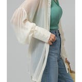 2WAY ボリューム袖 シアーロングシャツ | Pumpkin Port | 詳細画像7