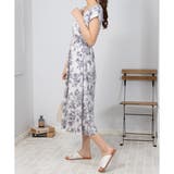 花柄 カシュクール ウエストシャーリング ワンピース | Pumpkin Port | 詳細画像13