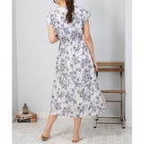 花柄 カシュクール ウエストシャーリング ワンピース | Pumpkin Port | 詳細画像14