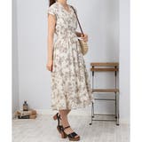 花柄 カシュクール ウエストシャーリング ワンピース | Pumpkin Port | 詳細画像19