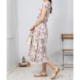 花柄 カシュクール ウエストシャーリング ワンピース | Pumpkin Port | 詳細画像6