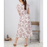 花柄 カシュクール ウエストシャーリング ワンピース | Pumpkin Port | 詳細画像7