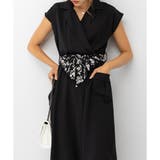 大人見え ハイウエスト 花柄リボンベルト ミディ丈 ワンピース | Pumpkin Port | 詳細画像2