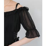 サイドリボン パールボタン オフショル ワンピース | Pumpkin Port | 詳細画像18