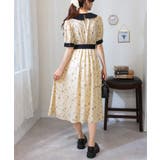 リボンベルト付 花柄 クレリック 半袖ワンピース | Pumpkin  Port | 詳細画像15 