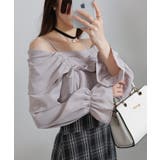 ダブルリボン ボリューム袖 ドッキングロングワンピース | Pumpkin Port | 詳細画像10